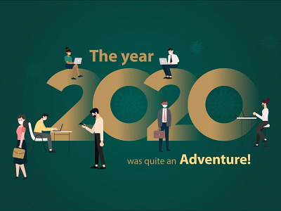 The Year 2020 2020 2d animation adobe adventure after effects animation challenge corporate covid design graphic design illustration illustrator infographics motion design motion graphics office photoshop ui