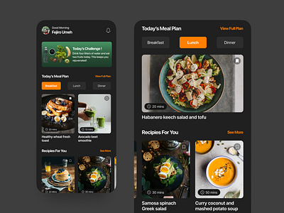 Diet Pal : Healthy Recipes and Diet Planning appdesign fitnessjourney fitnessmotivation healthgoals healthyliving uiuxdesign uiuxdesign wellnessjourney