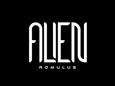 Alien Romulus Logo design logo movie typography