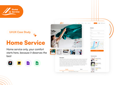 Home Service Case Study branding design graphic design illustration logo typography ui uidesign ux vector