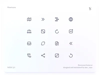 Flowicons Week 3/1 design figma icon pack icon set icons ui ui kit
