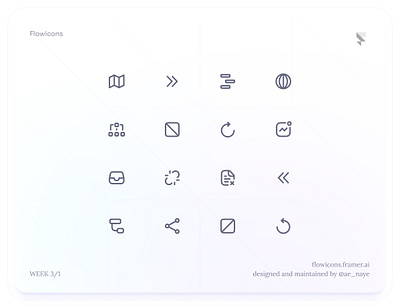 Flowicons Week 3/1 design figma icon pack icon set icons ui ui kit
