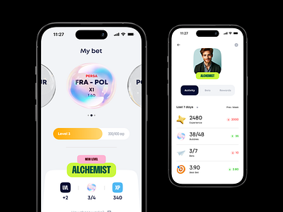 Bet App - Profile app dashboard design ios minimal profile ui upload ux