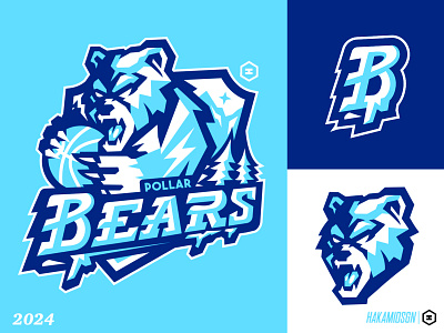 POLLAE BEARS BASKETBALL LOGO baseball basketball bearlogo bearmascot branding design gaming gammminglogo illustration logo majorleagueloho mascot mascotlogo mascotsport mlblogo nbalogo pollarbear pollarbearlogo sport sportbrand