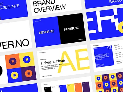 Never.no | Brand Guidelines brand design branding design document editorial graphic design guideline logo portfolio start up tech typography