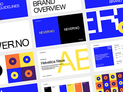 Never.no | Brand Guidelines brand design branding design document editorial graphic design guideline logo portfolio start up tech typography