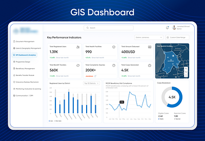 Revolutionary Grievance Management System arcgis enterprise gis goals government graphs infographics mapping maps product saas system tailwind ui ux