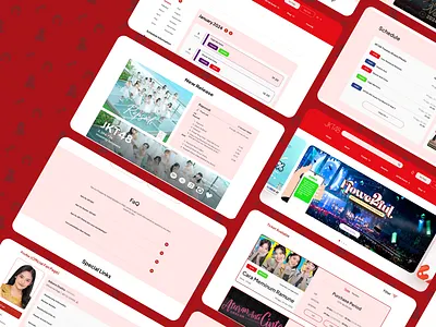 Website Design Idol Group JKT48 event idol group illustration ticketing ui website