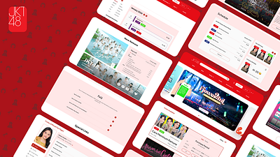 Website Design Idol Group JKT48 event idol group illustration ticketing ui website