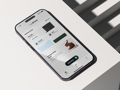 Coffee Making Mobile App - LuxBrew coffee coffee app mobile app product design ui user interface ux