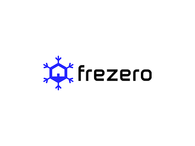 frezero branding cold cold storage food home house ice logo pharmaceutical refrigerator room secure snow snowflake