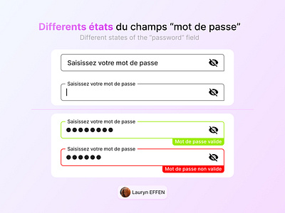 Password field - states design figma ui webdesign