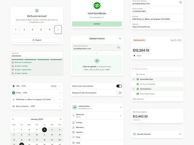 Faliam – Components app b2b box cards clean colors components design design system design tokens direction fintech foundation healthcare minimal modern saas ui ux web app