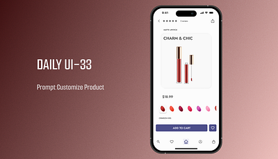 Daily UI-033 customize product daily ui challenge dailyui ui design