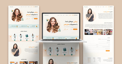 Healer Hair Website beauty hair landingpage ui ux websitedesign