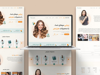 Healer Hair Website beauty hair landingpage ui ux websitedesign