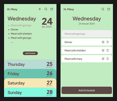 Scheduler app