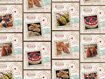 Instagram post for "Sesamo" digital design food graphic design instagram post design italian food italy stamp