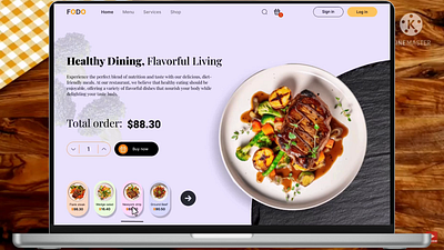 Animated food delivery | Prototype animation design figma animation figma prototype food food concept food delivery motion graphics prototype ui uiux ux web design