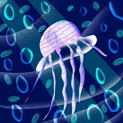Jellyfish Illustration animation art branding design dribbleart artwork graphic design illustration inspiration logo ui