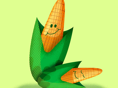 Corn Illustration animation art branding design dribbleart artwork graphic design illustration inspiration logo ui