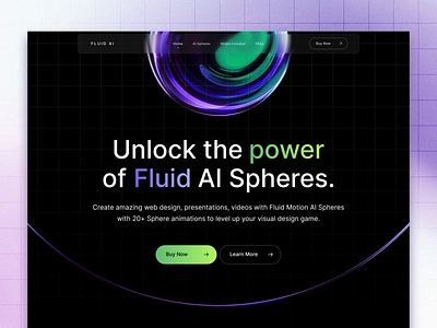 AI Motion Web Design C1 ai ai sphere ai web ai web design animation artificial intelligence creative design fluid ai spheres inspiration landing page minimal motion ring round sphere ux web web 3 web design