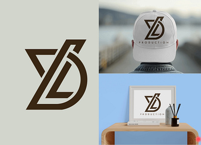DL monogram type logo design branding design graphic design illustration logo logo design typography vector