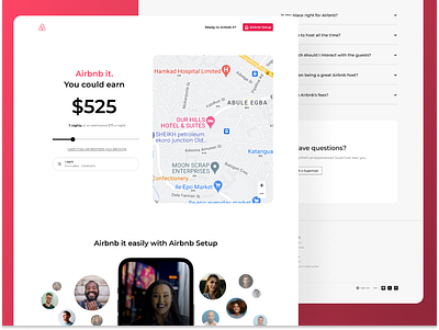 Airbnb Landing Page design landingpage ui uidesign