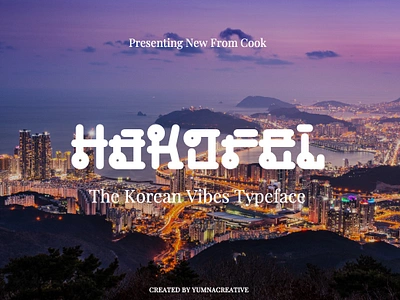 Hakorel - Korean Font blog books branding brush font fresh illustration korean font logo magazine modern monoline new travel typeface typography unique vacation vintage web