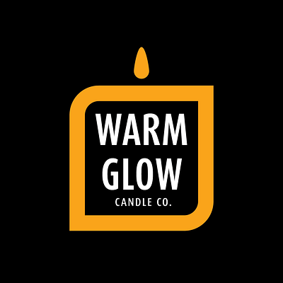 Proposed Warm Glow Candle Co. adobeillustrator brand branddesign brandidentity branding brandmarks design illustration logo