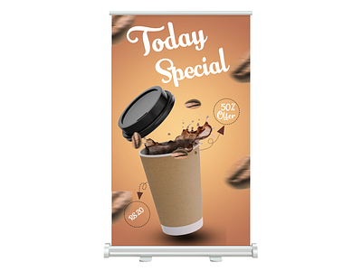 Rollup Banner Mockup branding graphic design