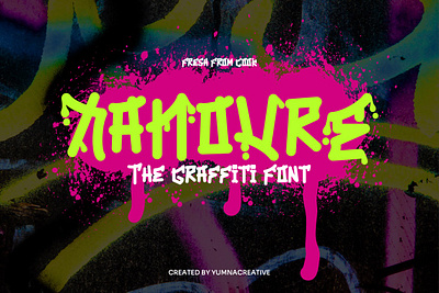 Xanovre - Unique Graffiti Font branding brush design fashion font graffiti illustration metal modern new paint rought street typeface typography ui urban vintage web