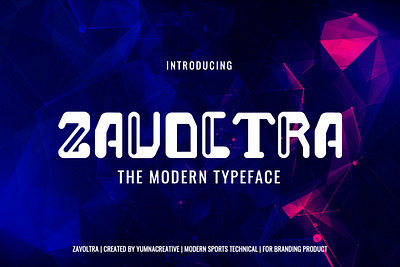 Zavoltra - Modern Font ai blog branding design font future futuristic illustration magazine mecha mobile modern new robot tech typeface typography ui vintage web