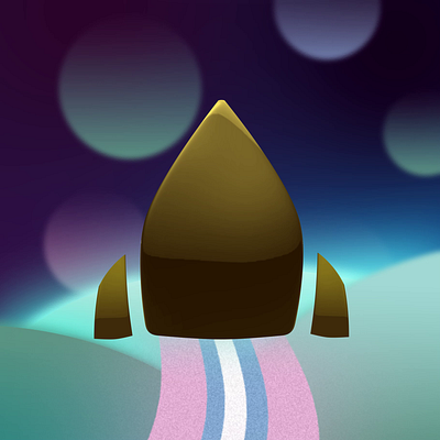 Space adventure 2d alien animation espace fusée planet rocket space