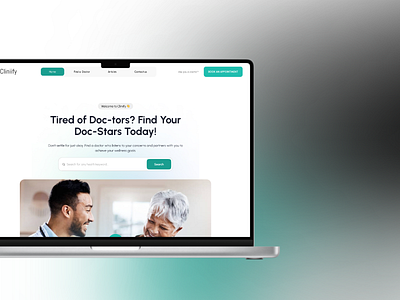 Cliniify Landing Page - Redesign landing page ui user experience user interface web design website