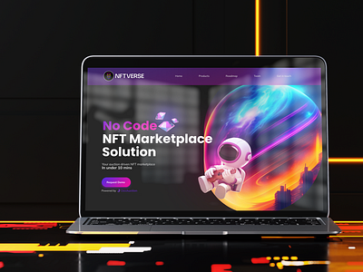 NFTVERSE: NFT No-code Marketplace blockchain design blockchain designer design interaction design ui ui designer ux ux design visual design web web design web designer web3 designer web3.0 website design website ui