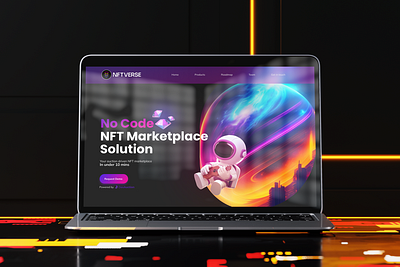 NFTVERSE: NFT No-code Marketplace blockchain design blockchain designer design interaction design ui ui designer ux ux design visual design web web design web designer web3 designer web3.0 website design website ui