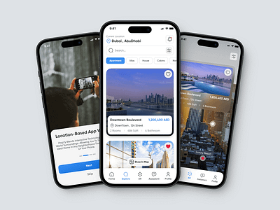 Real Estate Application app ar buy design dubai real estate rent ui