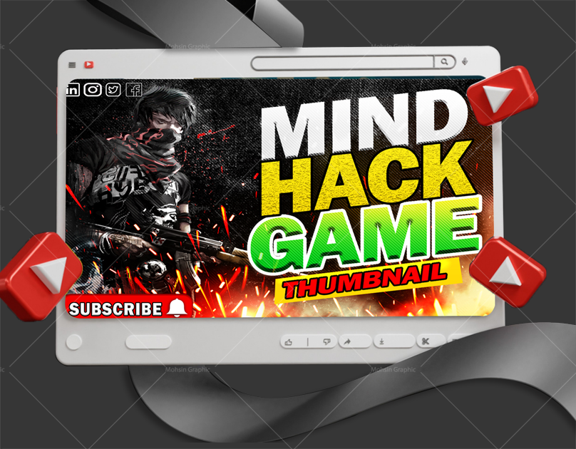 Clickbait YouTube Thumbnails cover design game thumbnail thumbnail thumbnail design youtube youtube thumbnail