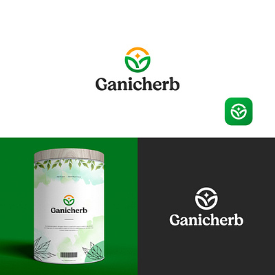 Ganicherb - Logodesign brand designer branding flat logo graphic design logo logo design logo designer minimal organic logo