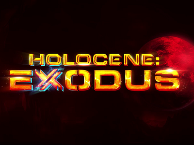 Sci-fi Game Logo - Exodus 🌠 crypto fantasy game art game logo logo designer nft pixarts sci fi text effect web3