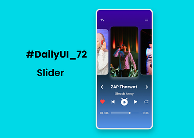 #DailyUI - #072 - Slider graphic design ui