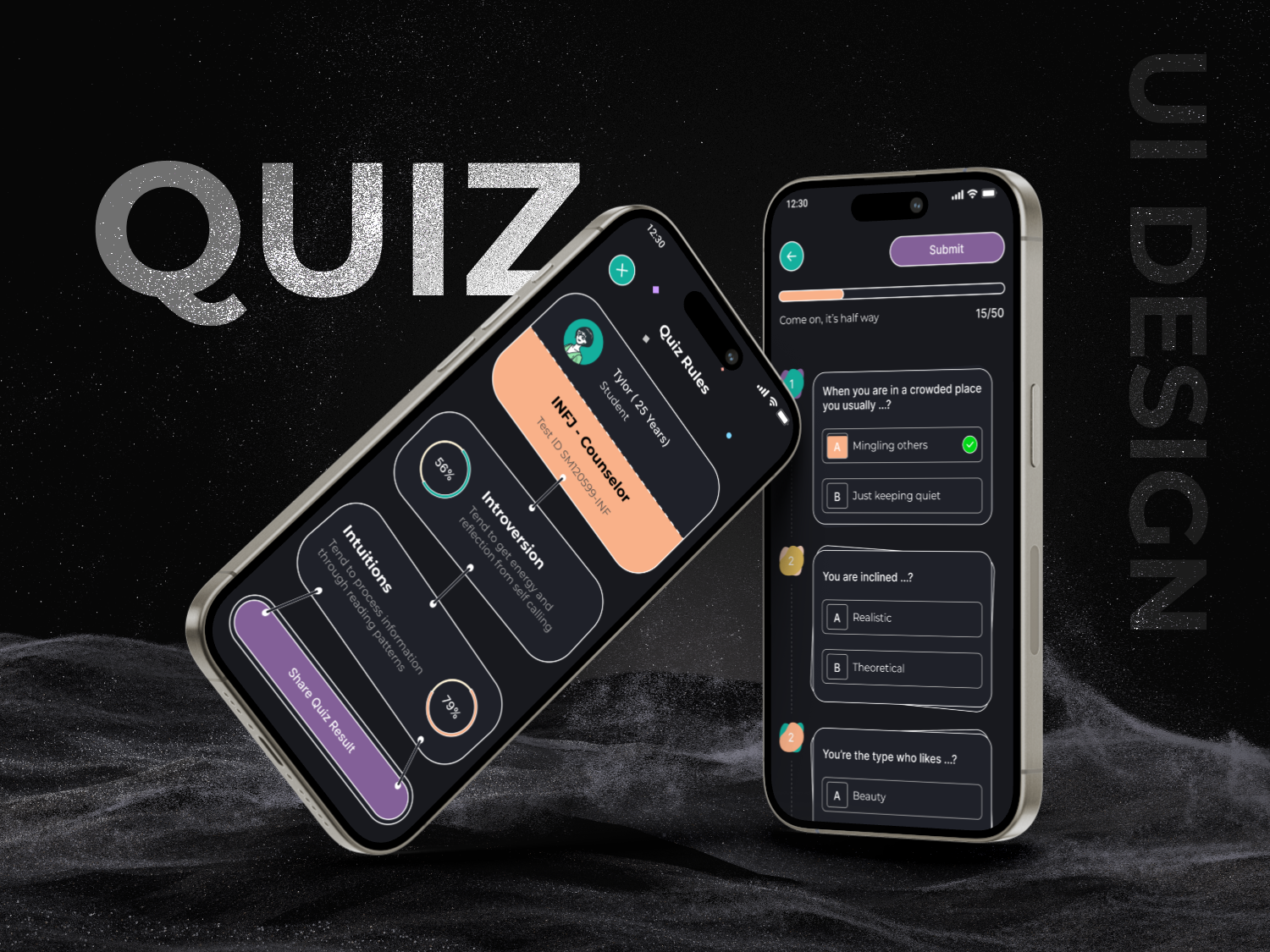 Quiz App UI design by Nigar Musayibova on Dribbble