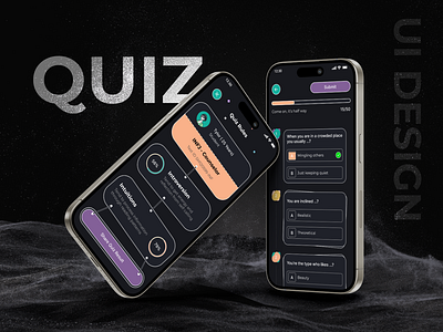 Quiz App UI design app app design dark mode design figma light mode mobile app quiz ui ui design ui ux user interface ux