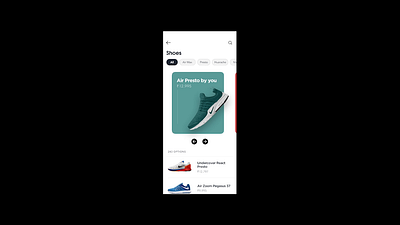 Nike Shoes app design figma graphic design landing page mobile app nike shoe shoe uidesign uxui website