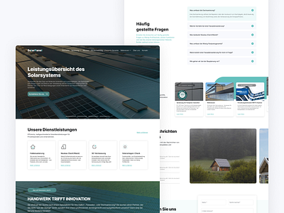 Homepage Design for German Energy Company figma modern solarpanels ui