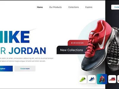 Nike Shoe Landing Page design figma graphic design illustration landing page nike nike shoe shoe ui uidesign uxui web design website