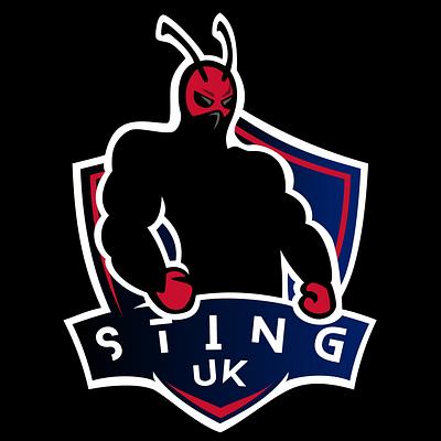 Sting UK Logo affinity branding flag graphic design hornet logo vector