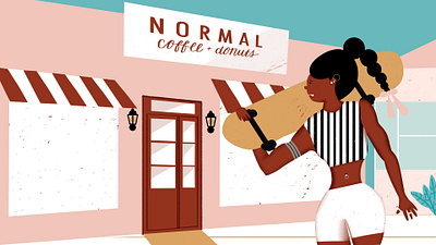 Normal Coffee+ donuts animation branding graphic design motion graphics