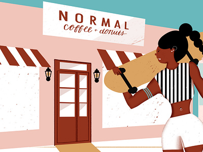 Normal Coffee+ donuts animation branding graphic design motion graphics